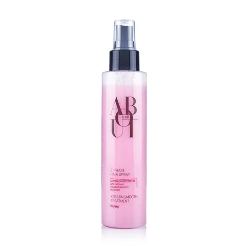 About hair 2-phase hair spray